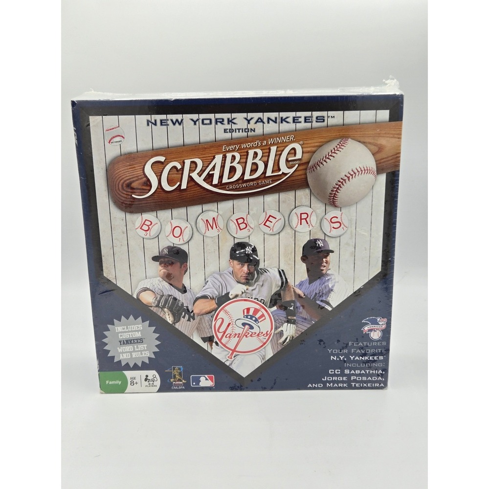 New York Yankees Scrabble Board Game MLB Baseball Edition Sealed Hasbro‎